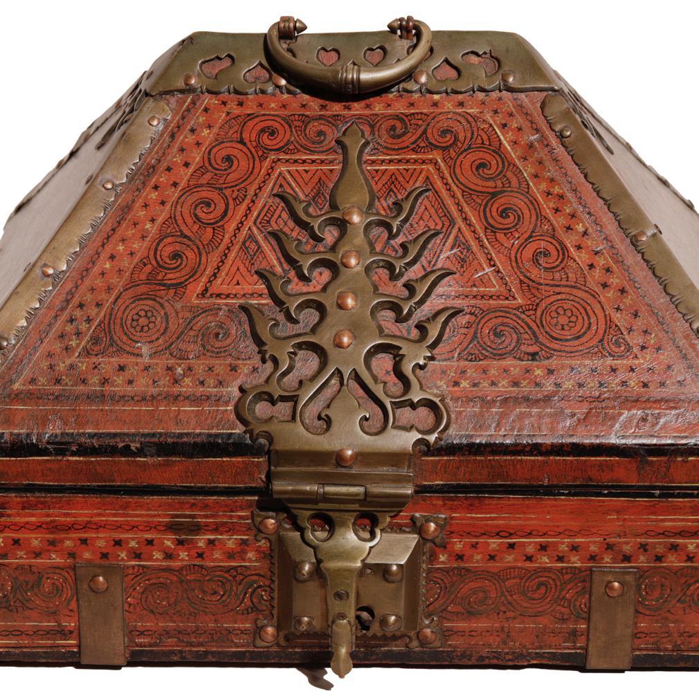 Antique Indian Kerala Dowry Box, Malabar, Northern Kerala 1