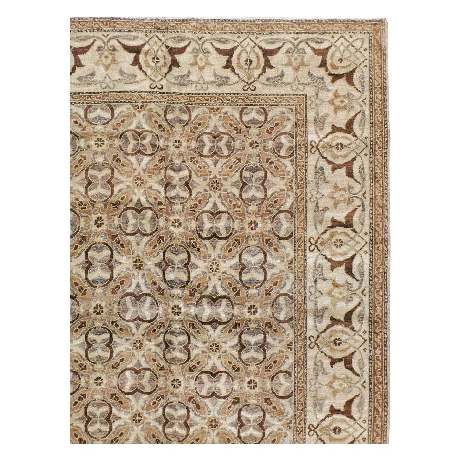 Modern Antique Indian Lahore Room Size Rug For Sale