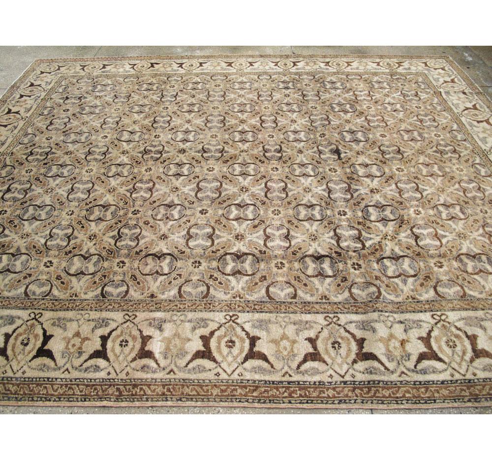 Antique Indian Lahore Room Size Rug For Sale 1