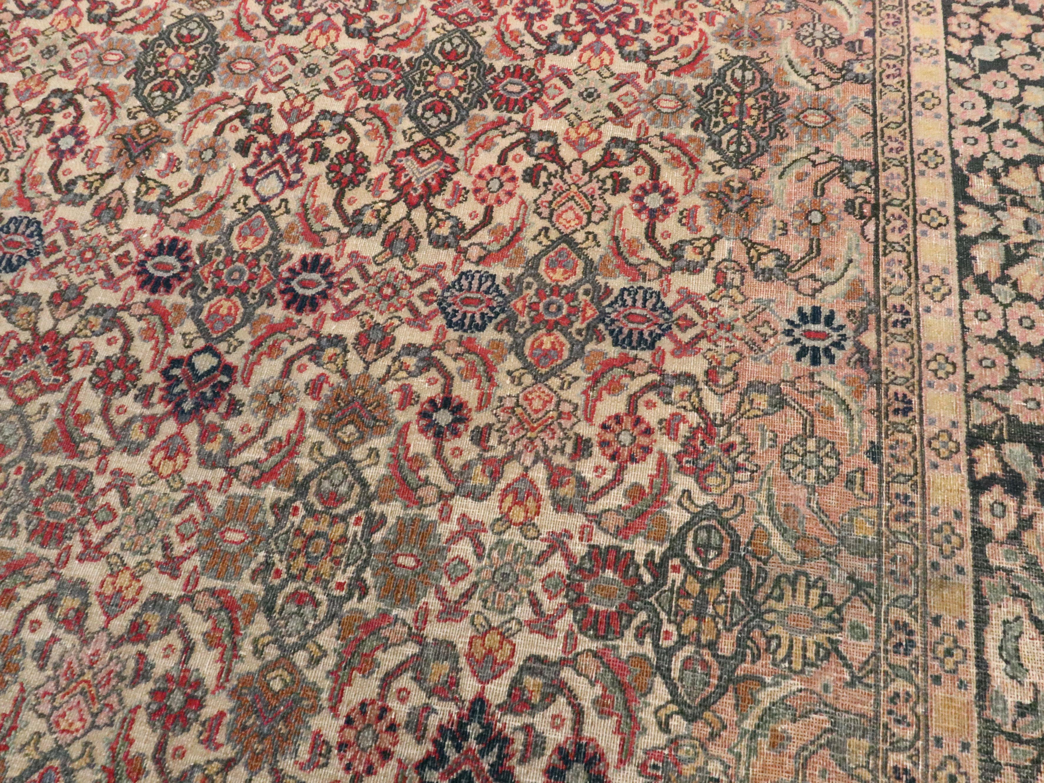 20th Century Antique Indian Lahore Carpet For Sale