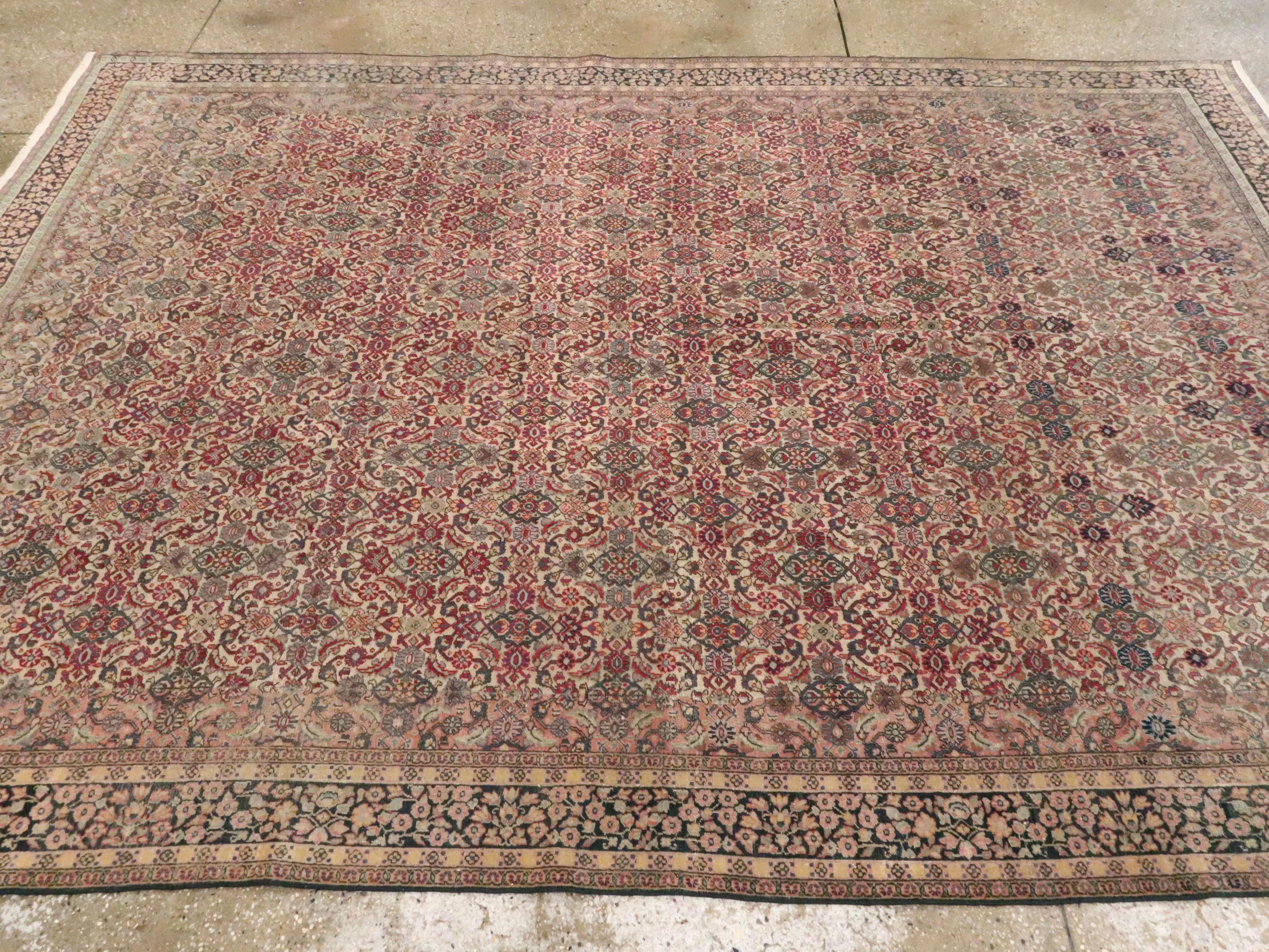 Antique Indian Lahore Carpet For Sale 1