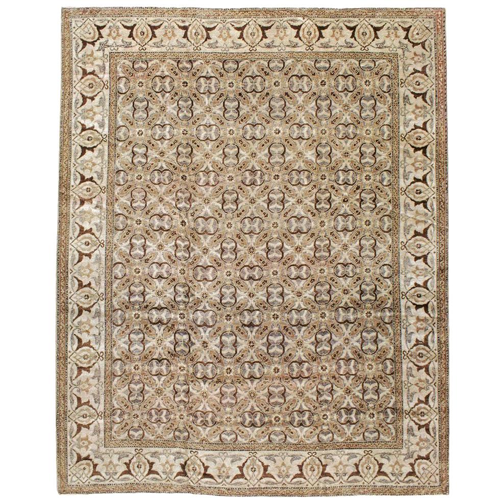 Antique Indian Lahore Room Size Rug For Sale