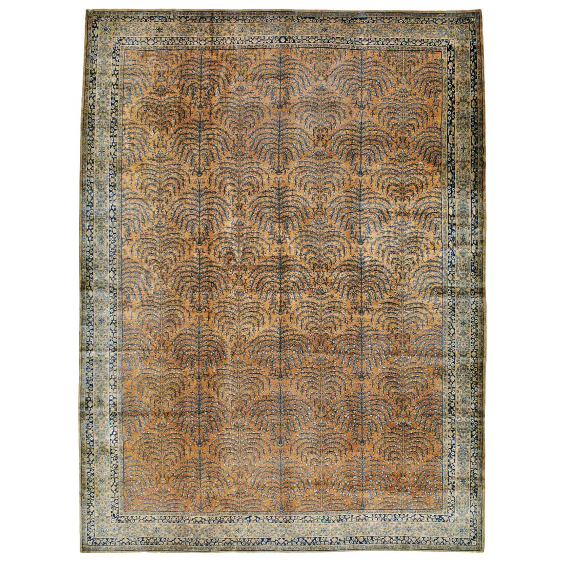 Antique Indian Lahore Room Size Rug For Sale