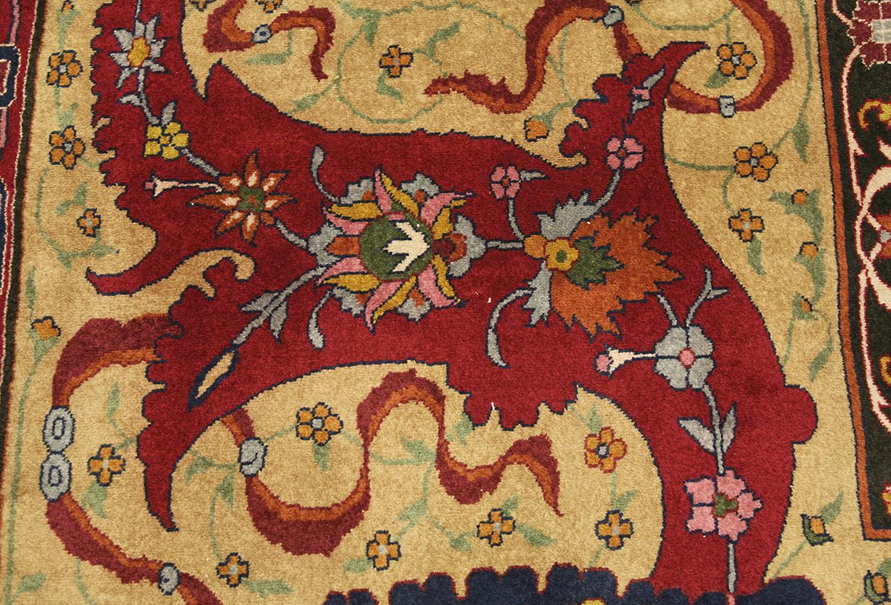 Hand-Knotted Antique Indian Lahore Runner, ca. 1900 For Sale