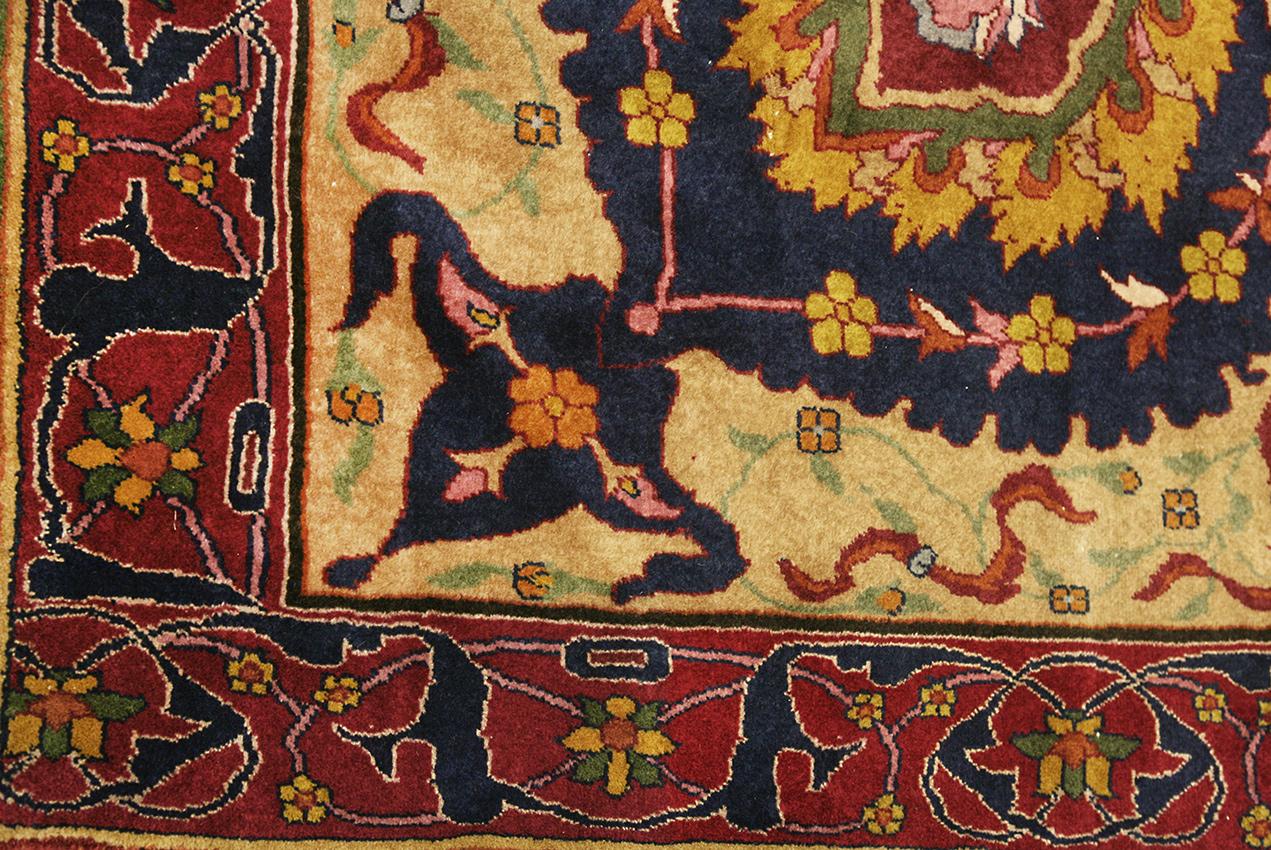 Wool Antique Indian Lahore Runner, ca. 1900 For Sale