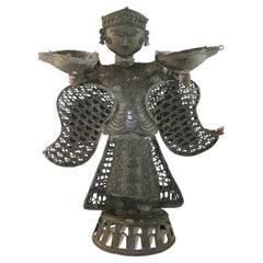 Antique Indian Lantern / Sculpture