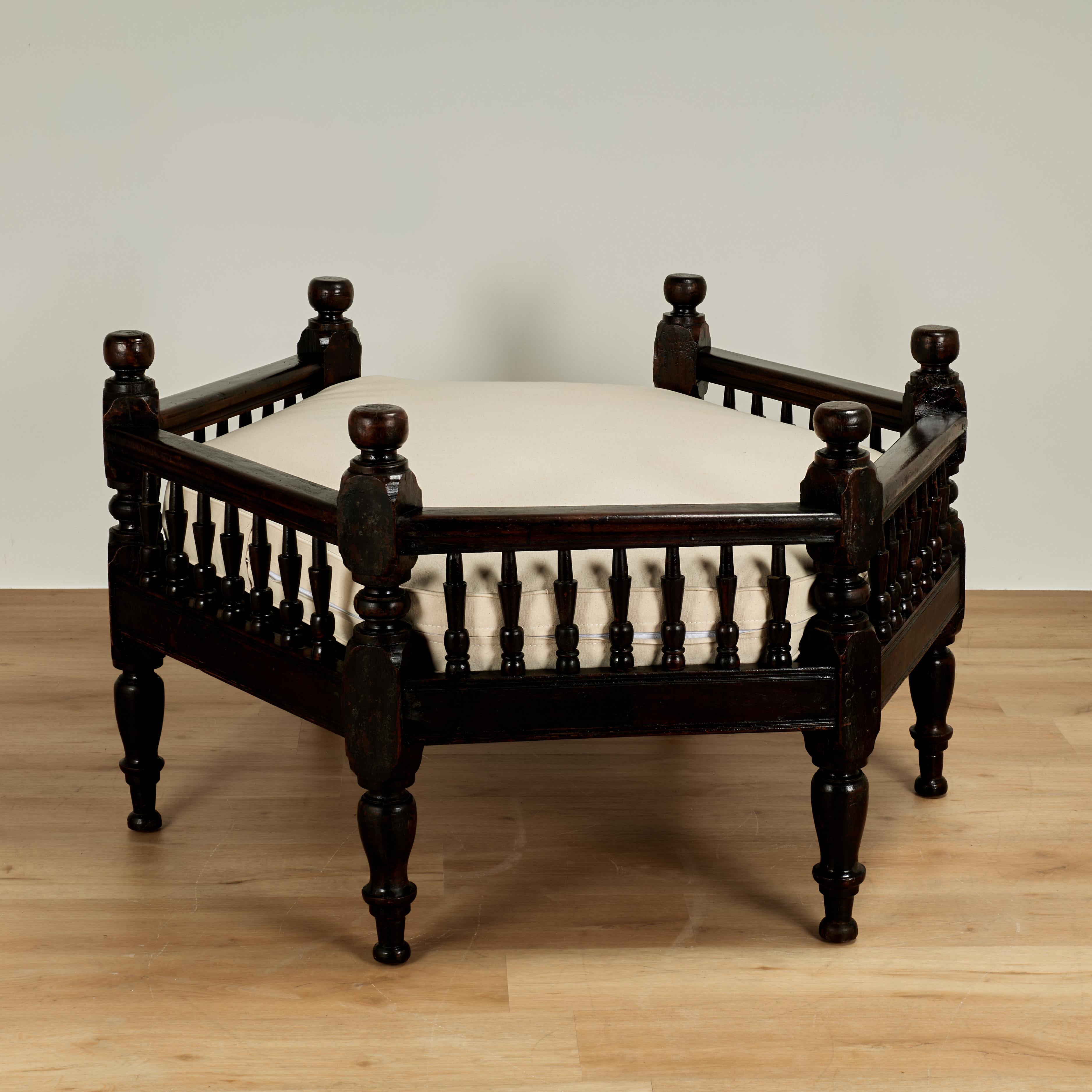 Indian Bench Antique Indian Meditation Bench For Sale at 1stDibs