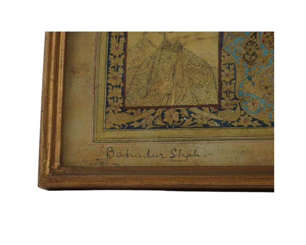 18th Century and Earlier Antique Indian Mughal School Painting Court Emperors For Sale