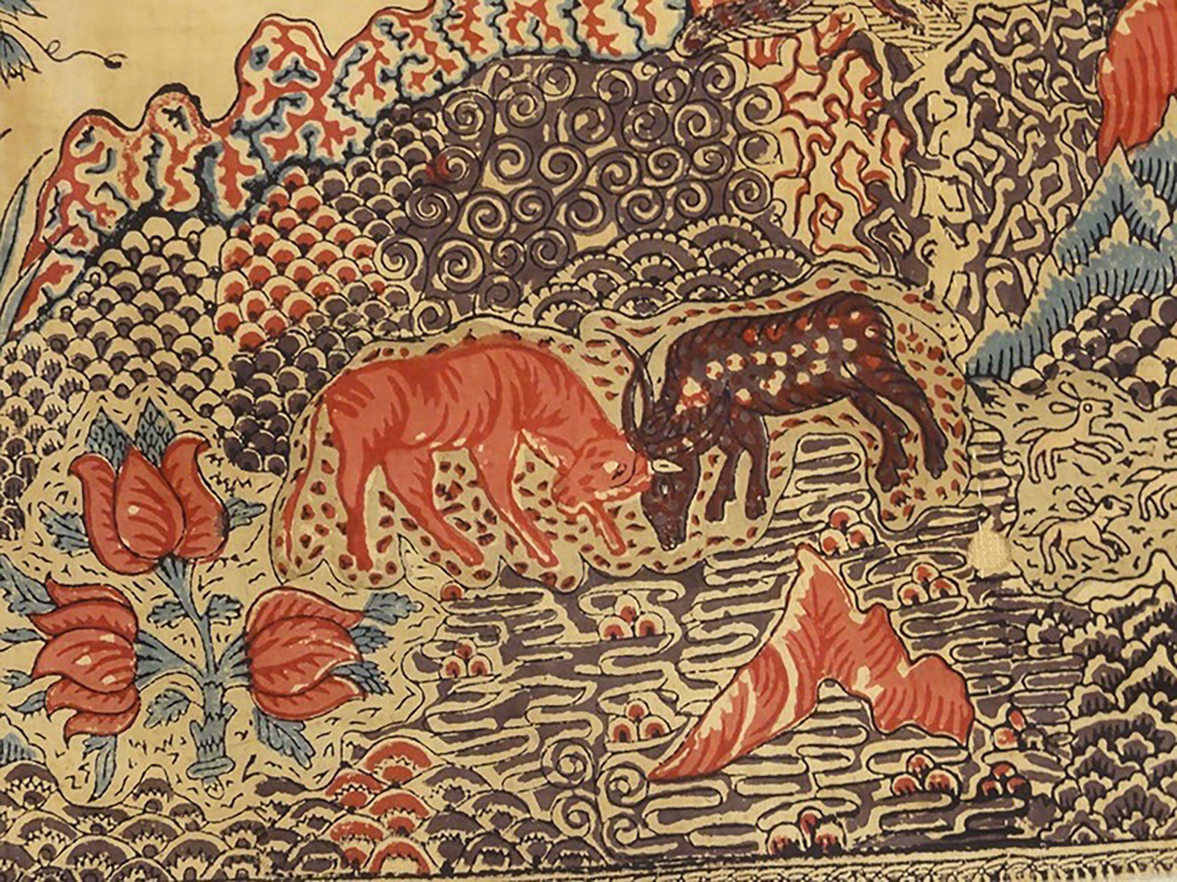 Indien Ancien textile brodé indien Palampore 