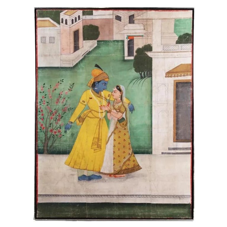 Toile De Fond Photo Décorative Indienne Pichwai (vache) - Tissu Pour Fête, Mariage, Décoration - Neuf