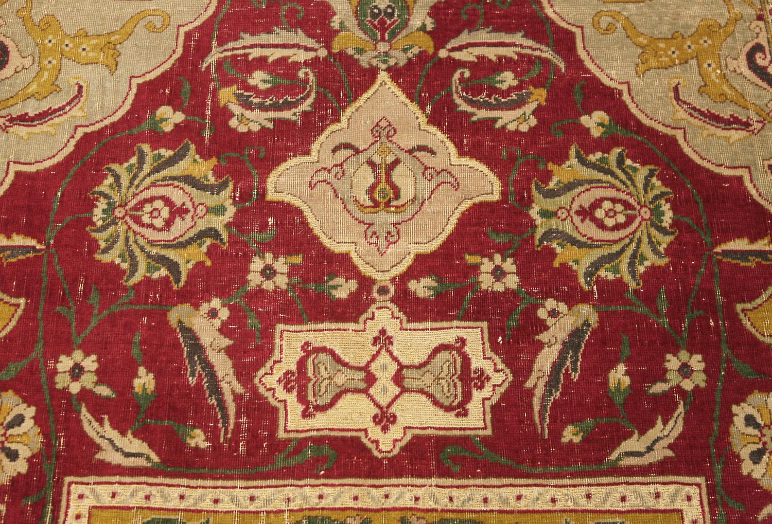 Antiker indischer Polonaise-Teppich aus Wolle und Metall, ca. 1900 (Sonstiges) im Angebot