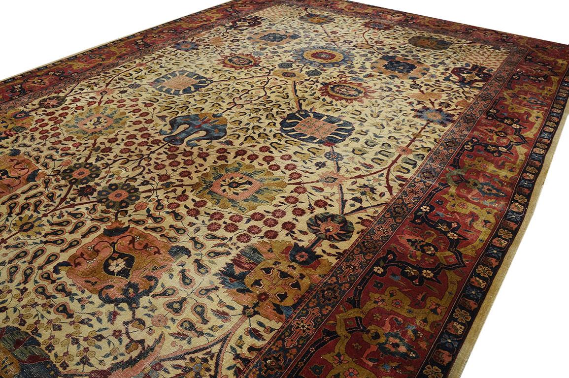 Indischer Lahore-Teppich des frühen 20. Jahrhunderts ( 11'' x 18''10'''' - 335 x 575 ) im Angebot 2