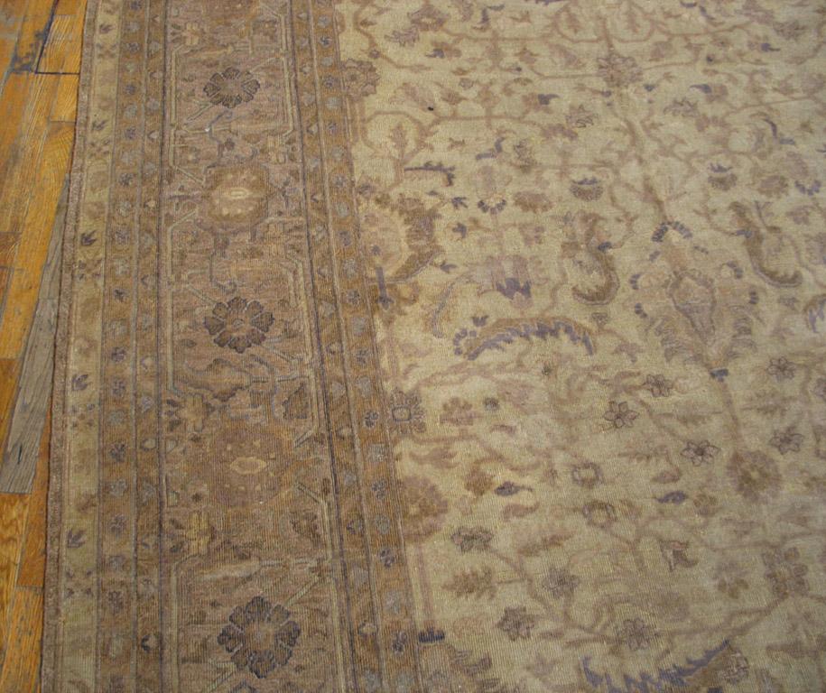 Hand-Knotted Antique Indian Rug 11' 9