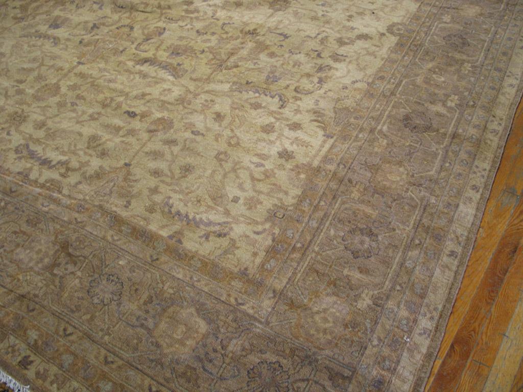 Noué à la main Tapis indien ancien 11' 9