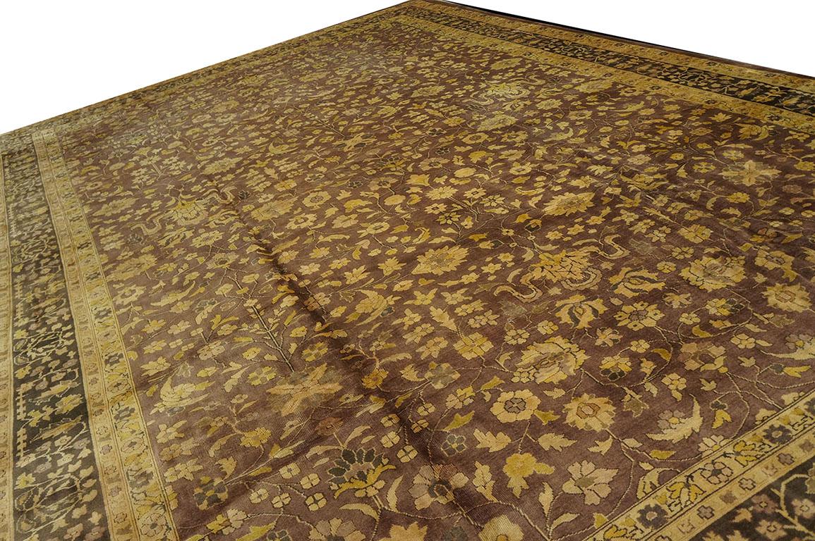 Antiker indischer Teppich 12' 0'' x17' 10'' im Zustand „Gut“ im Angebot in New York, NY