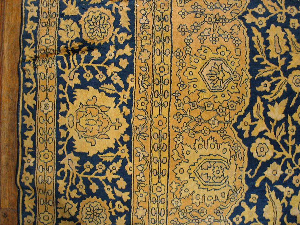 Indischer Lahore-Teppich des frühen 20. Jahrhunderts ( 12'' x 15''3'''' - 365 x 465) im Zustand „Gut“ im Angebot in New York, NY