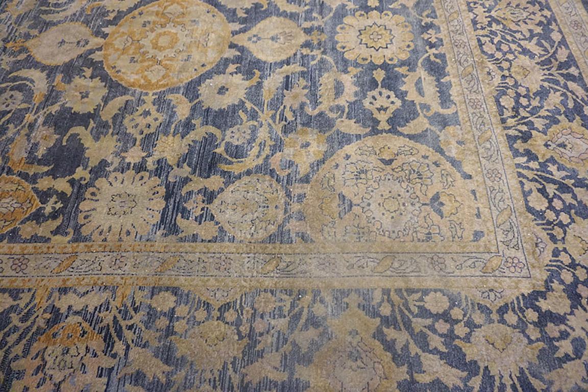 Hand-Knotted Early 20th Century Indian Lahore Carpet ( 14'4
