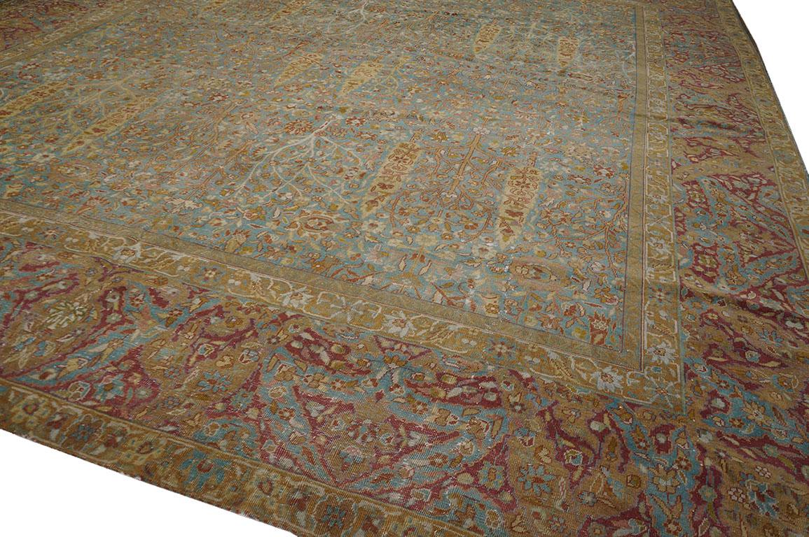 Wool Early 20th Century Indian Lahore Carpet ( 15' x 17' - 457 x 518 cm ) For Sale
