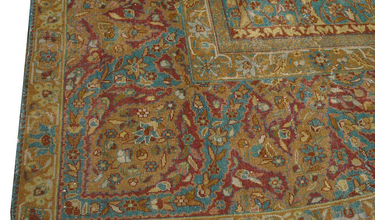 Early 20th Century Indian Lahore Carpet ( 15' x 17' - 457 x 518 cm ) For Sale 3