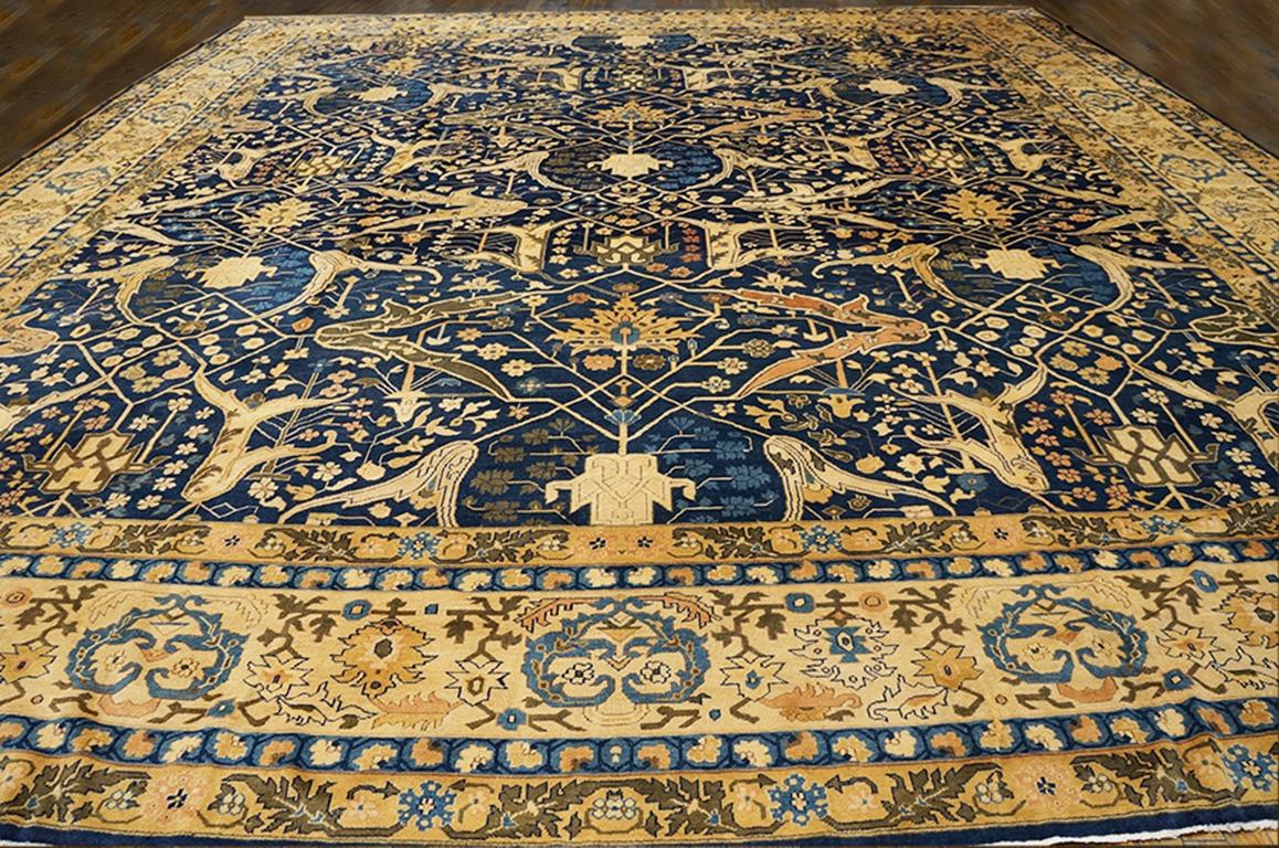 Early 20th Century Indian Carpet with Garrus Design ( 15'8