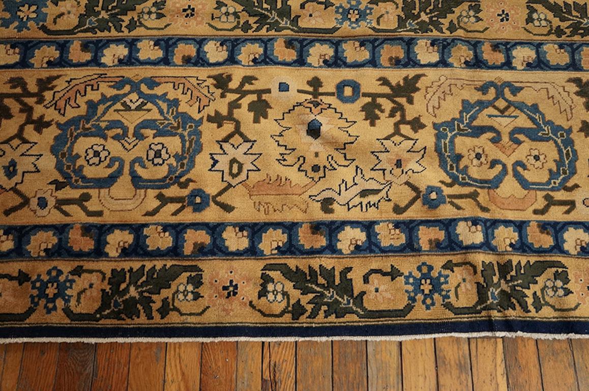 Hand-Knotted Early 20th Century Indian Carpet with Garrus Design ( 15'8