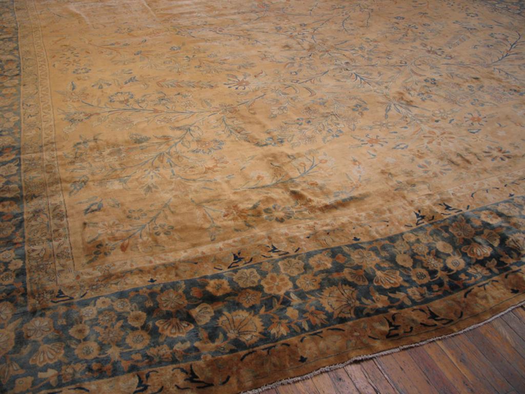 Noué à la main Tapis indien de Lahore du début du 20ème siècle ( 17'6