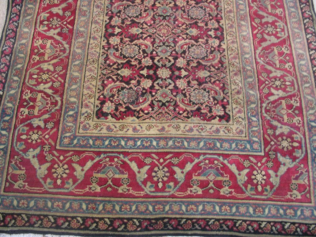 Antiker indischer Teppich, Größe 5'0