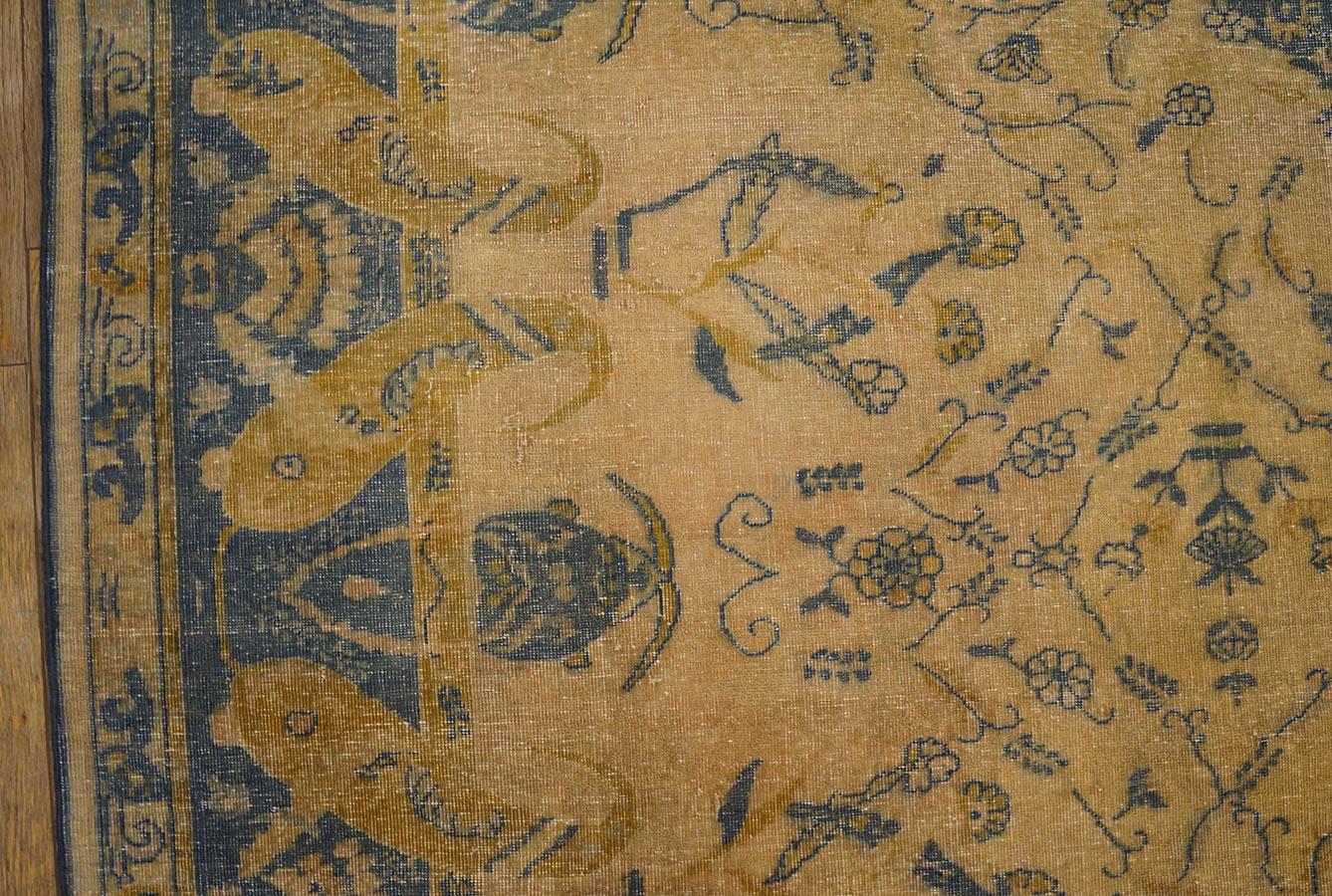 Antiker indischer Teppich 7' 2'' x 9' 9'' im Angebot 5