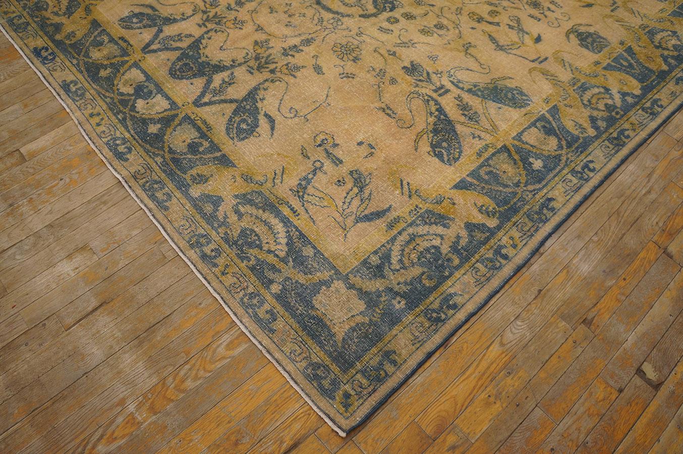 Antique Indian Rug 7' 2'' x 9' 9'' For Sale 7