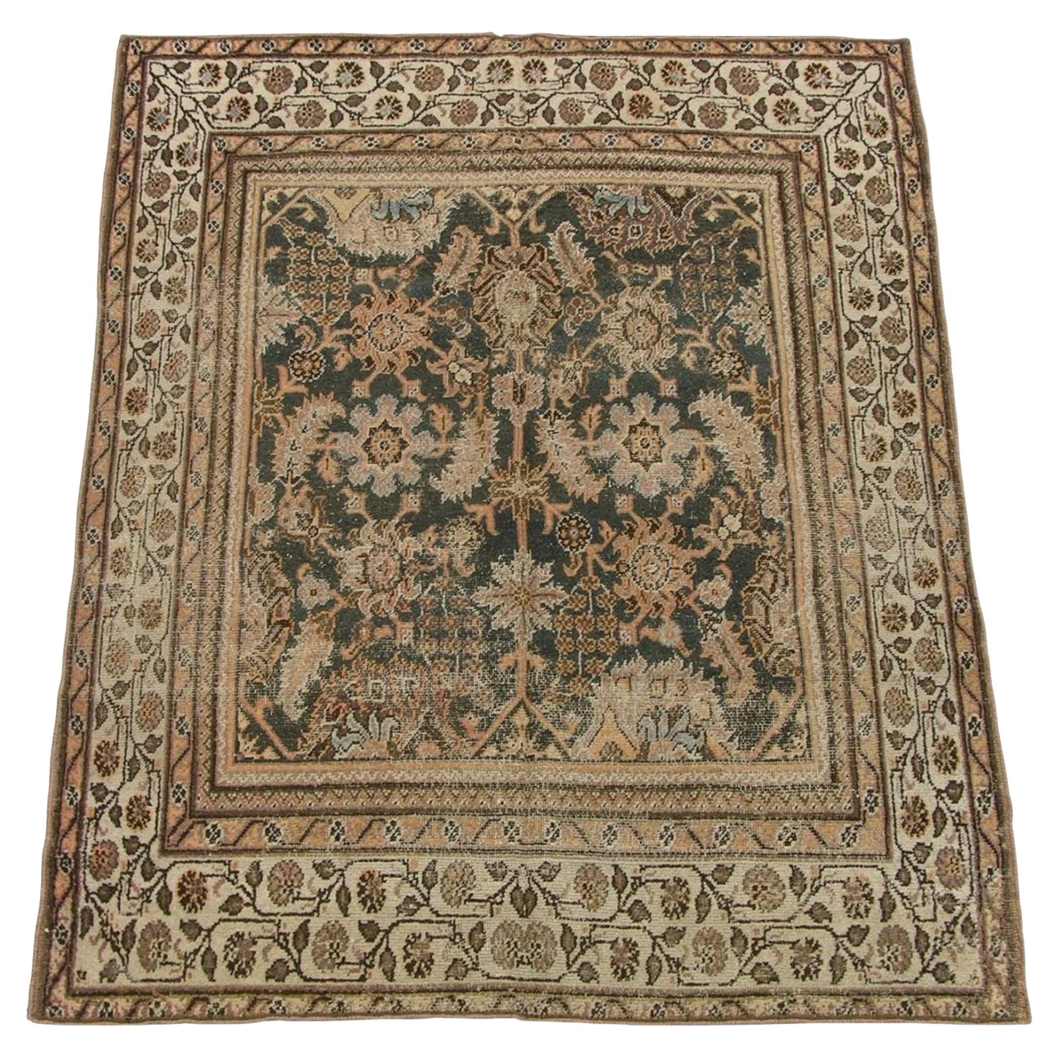Antique Indian Rug 7.1x5.8 For Sale