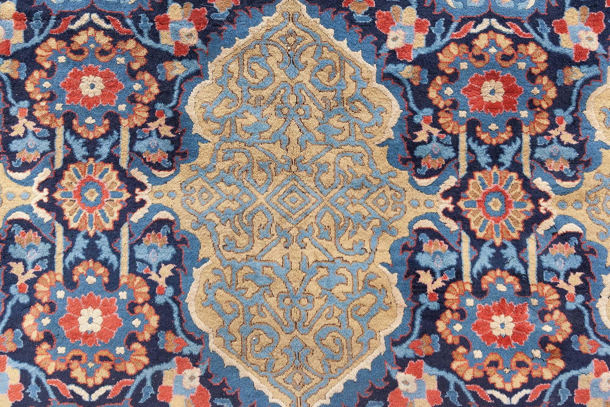 Lana Tappeto indiano antico Doris Leslie Blau in vendita