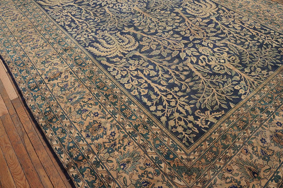 Hand-Knotted Early 20th Century Indian Lahore Carpet ( 9'10