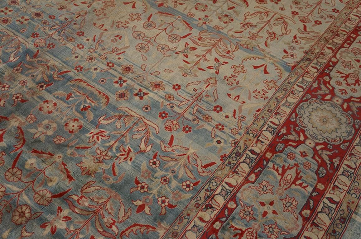 Hand-Knotted Early 20th Century Indian Lahore Carpet ( 9'2