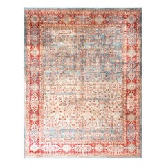 Antique Early 20th Century Indian Lahore Carpet ( 9'2" x 11'6" - 280 x 350 )