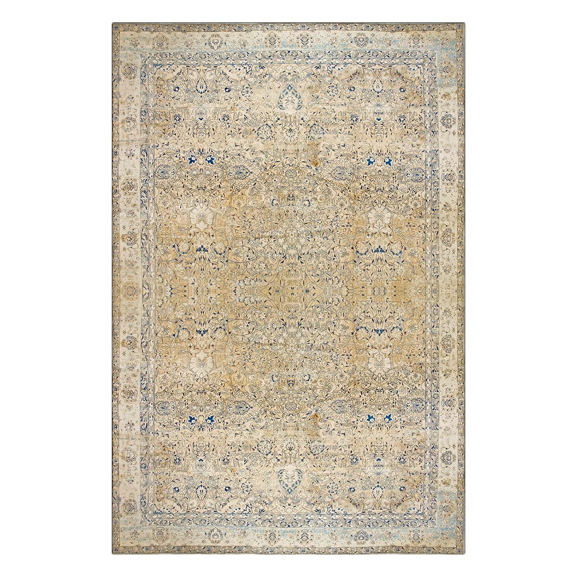 Mid20th Century Handmade Indian Lahore Room Size Carpet, circa 1930
