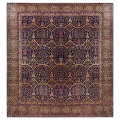 Antiker indischer Teppich  18'0 Zoll" x 18'0 Zoll" 