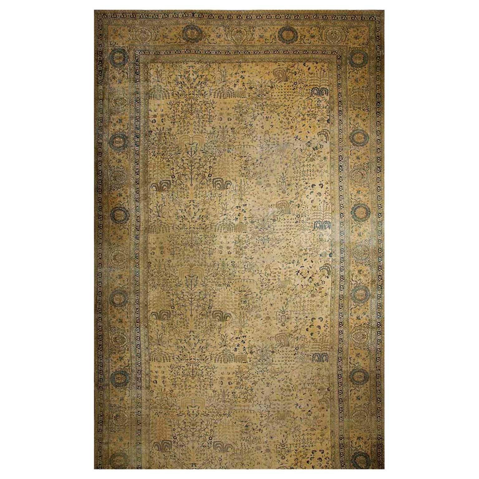 Early 20th Century Indian Lahore Carpet ( 12'6" x 24 - 381 x 732 )