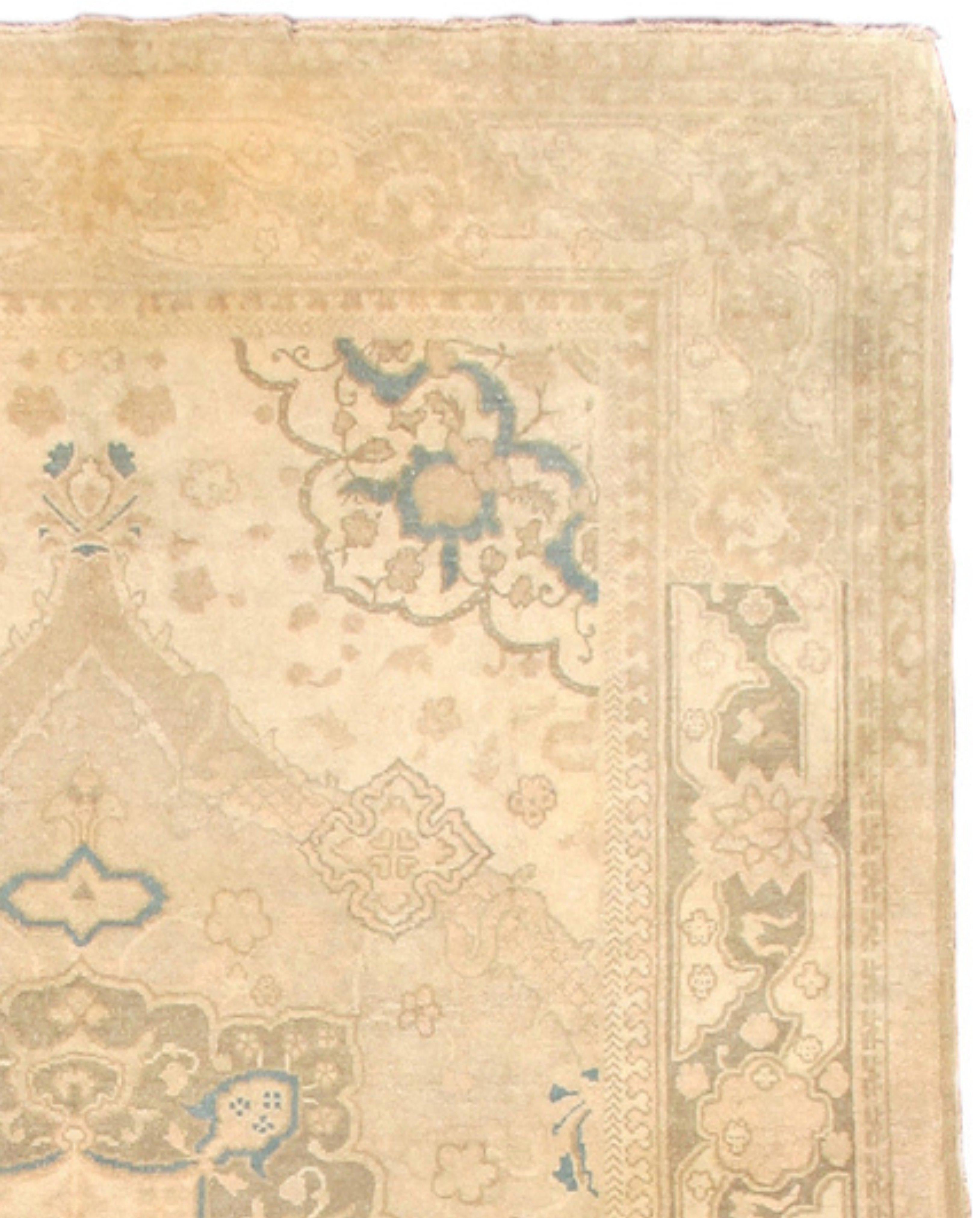 Antiker indischer Teppich, spätes 19. Jahrhundert im Zustand „Hervorragend“ im Angebot in San Francisco, CA