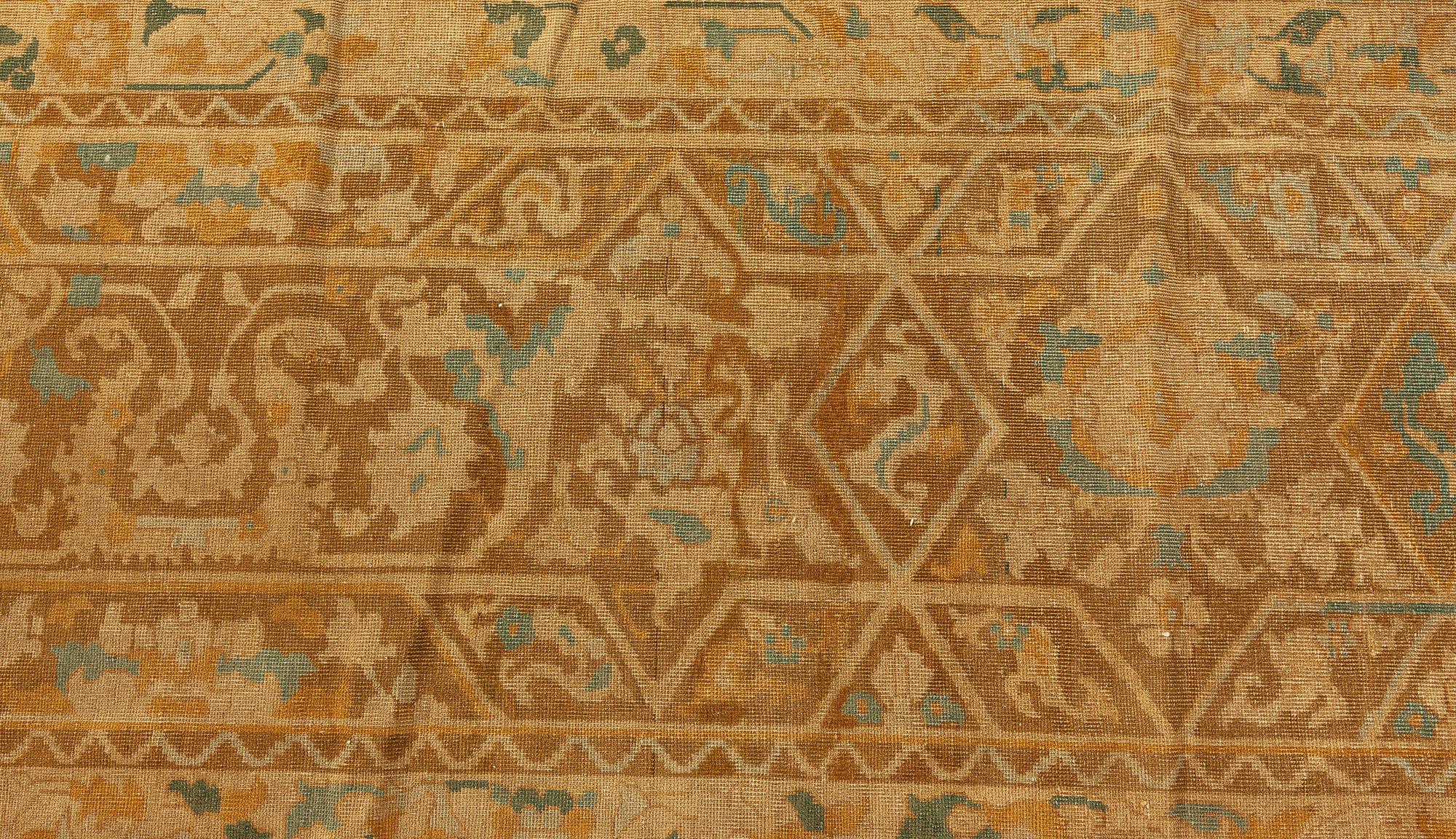 Doris Leslie Blau Antique Indian Rug 'Size Adjusted' In Good Condition For Sale In New York, NY
