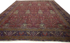 Antique Indian Rug with Traditional Victorian Style and Mughal Design