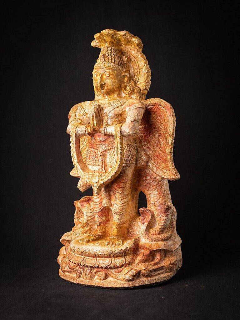 Antiker indischer Sandstein-Garuda aus Indien im Zustand „Gut“ im Angebot in DEVENTER, NL