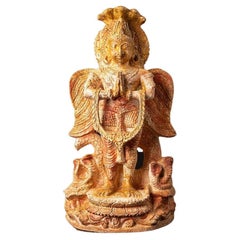 Ancienne pierre de grès indienne Garuda d'Inde