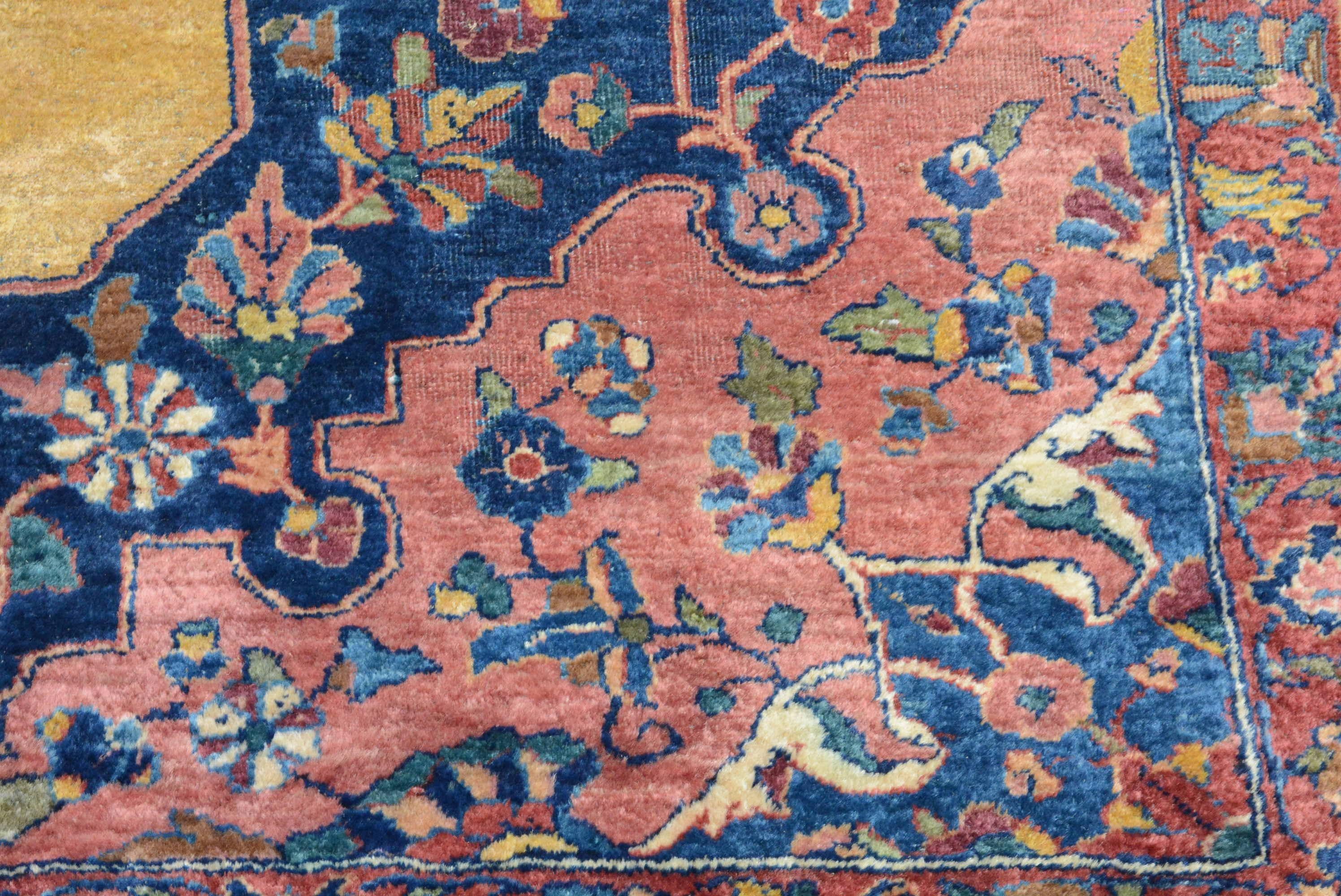 Antique Indian Sharistan Carpet For Sale 7