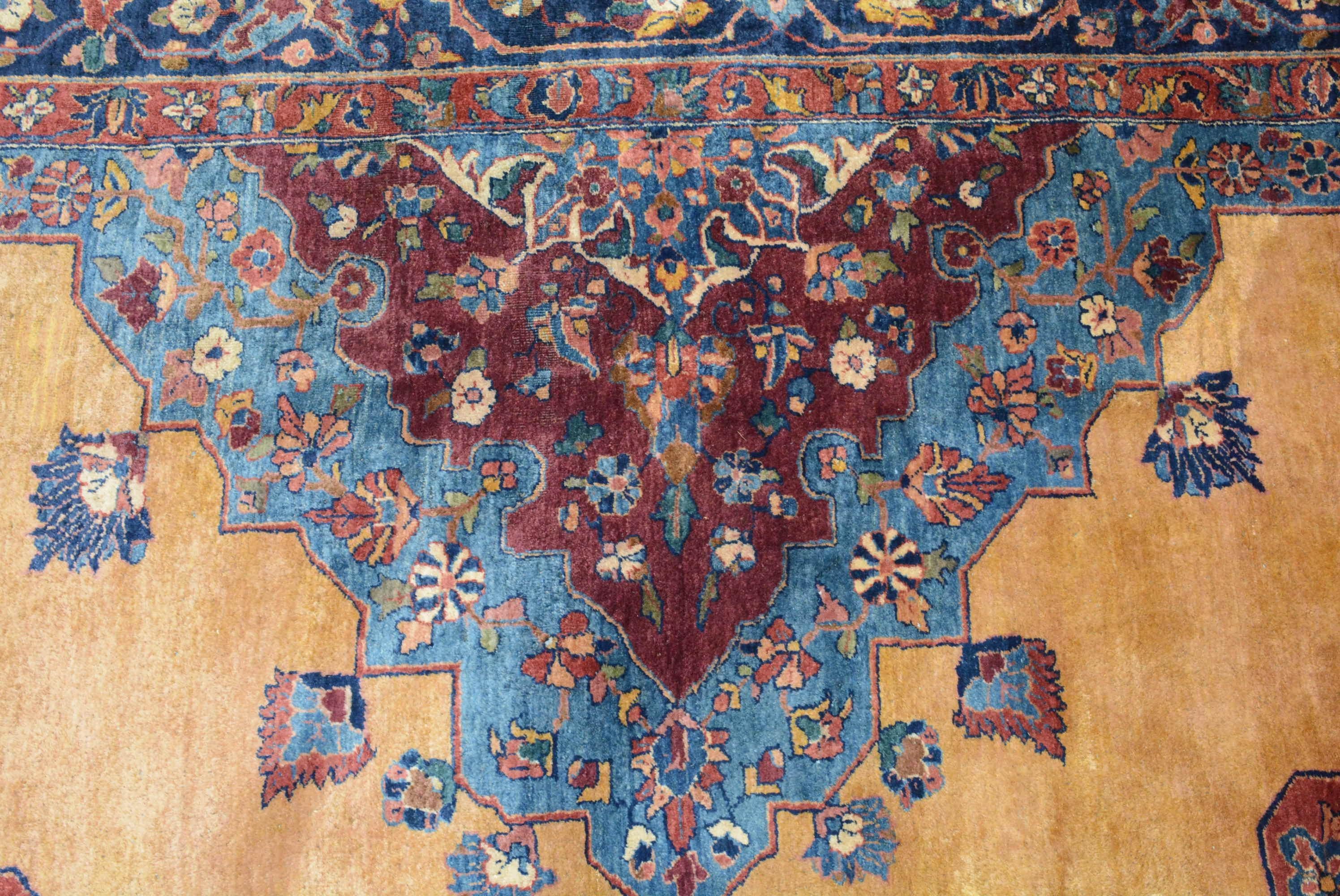 20th Century Antique Indian Sharistan Carpet For Sale