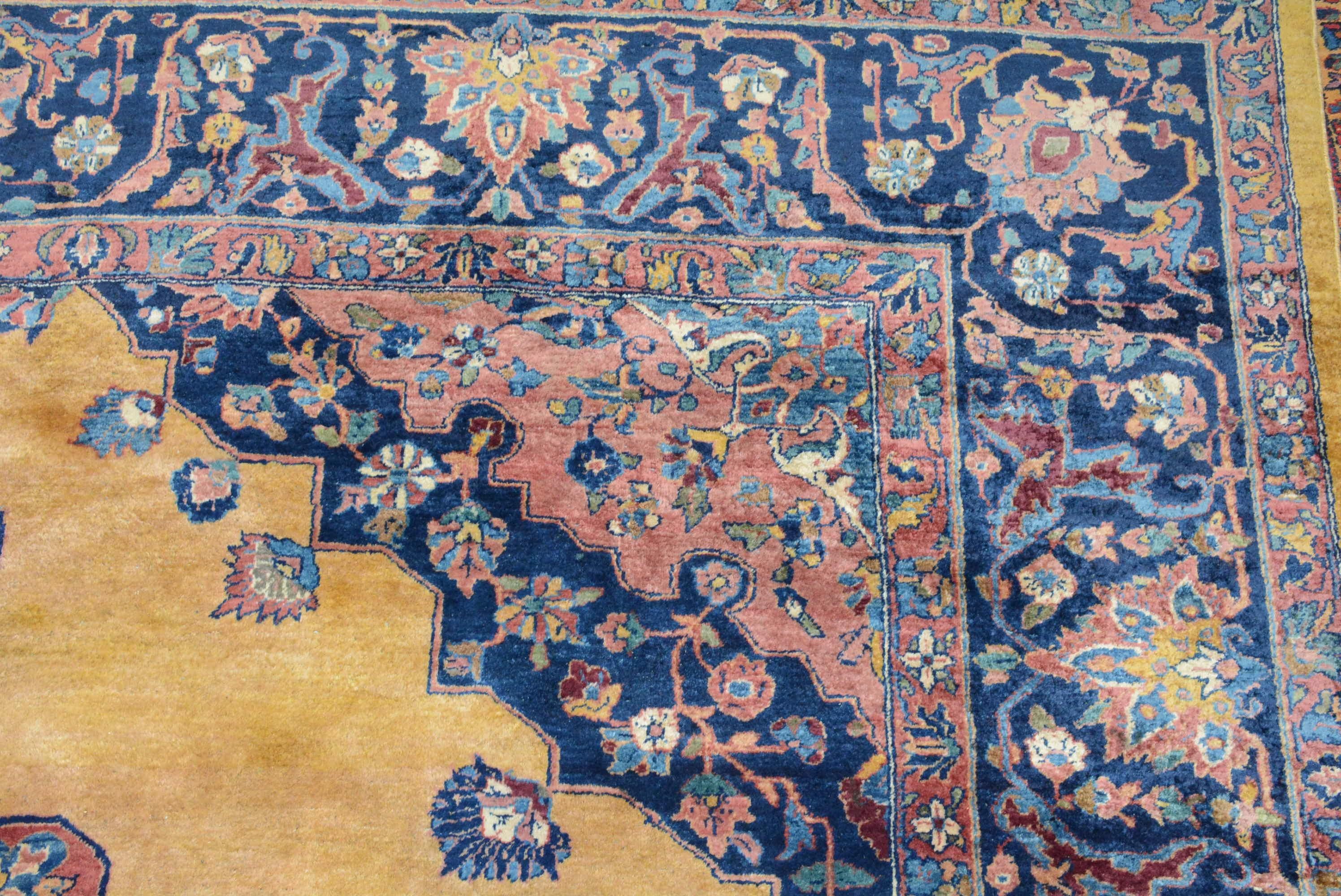 Antique Indian Sharistan Carpet For Sale 1