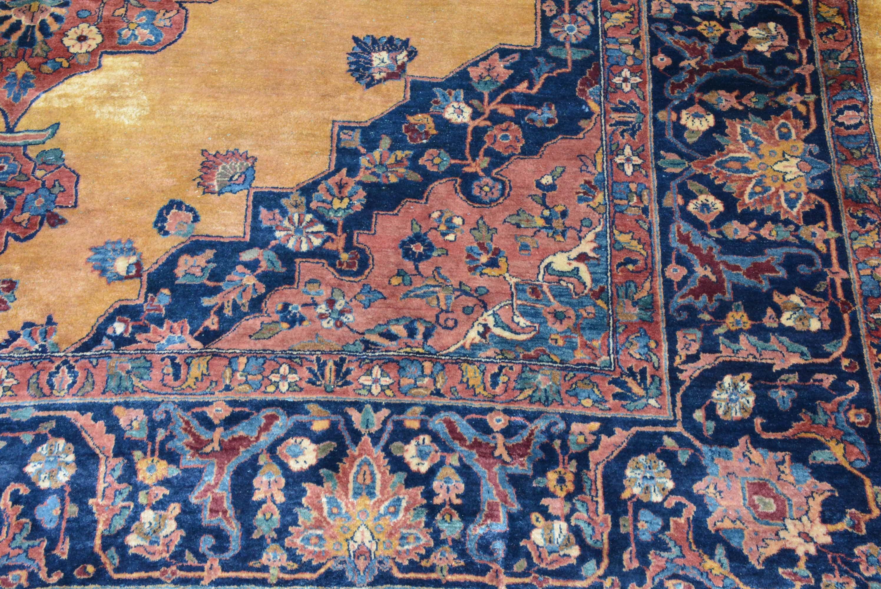 Antique Indian Sharistan Carpet For Sale 2