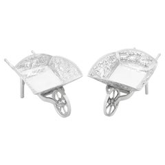 Platitos antiguos indios de plata para bombones, de C. Krishniah Chetty, hacia 1900