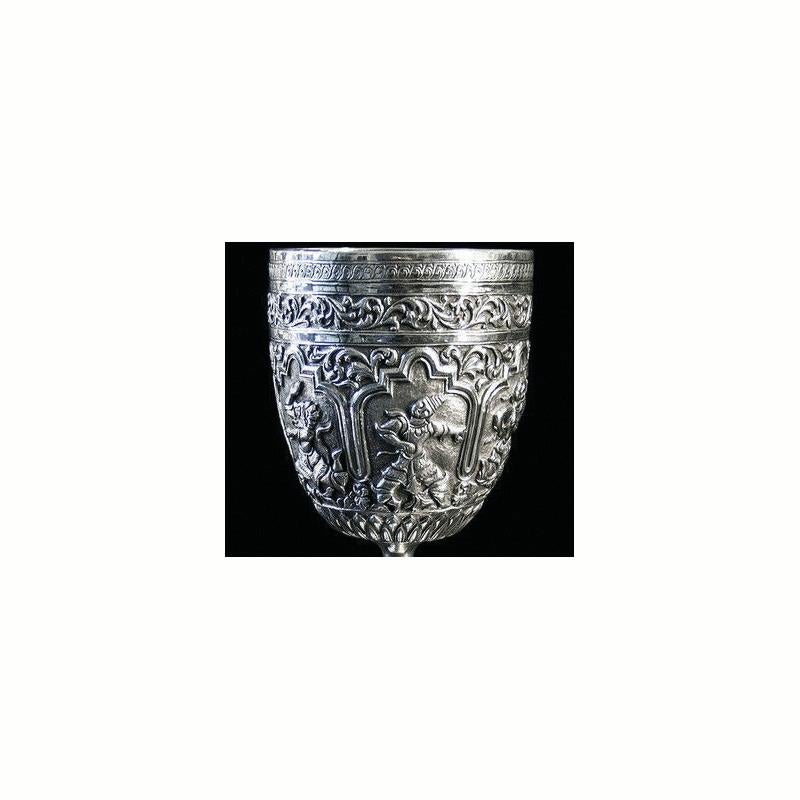 Antique Indian Silver Goblet In Excellent Condition In London, GB