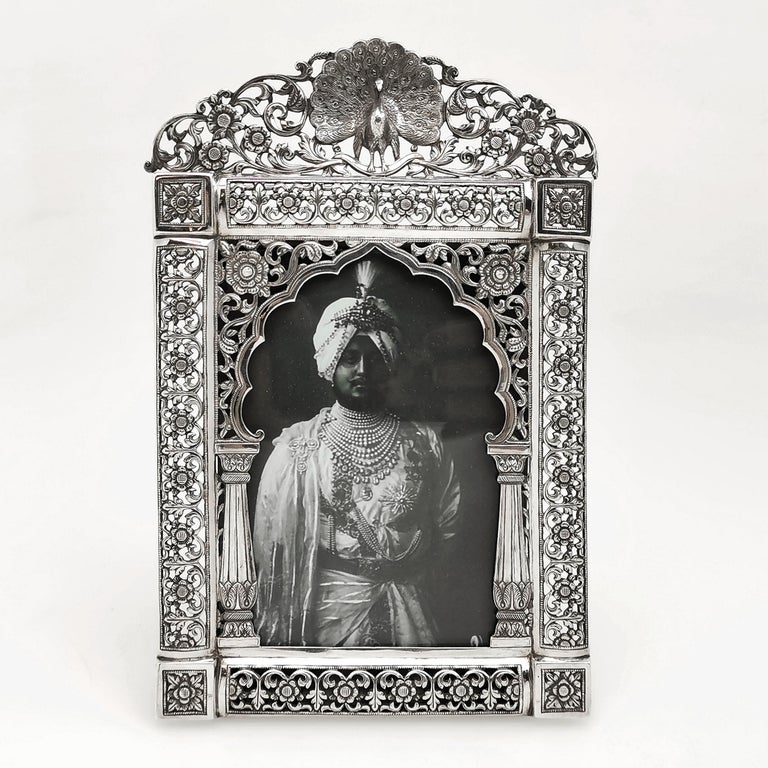 Antique Indian Silver Photograph Frame circa 1880 Bhuj Kutch by Oomersee  Mawjhi at 1stDibs | india picture frame, indian picture frames, photo frame  indian