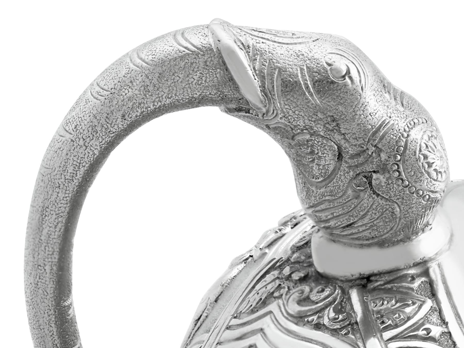 Antike indische Zuckerschale aus Silber, um 1900 im Angebot 2